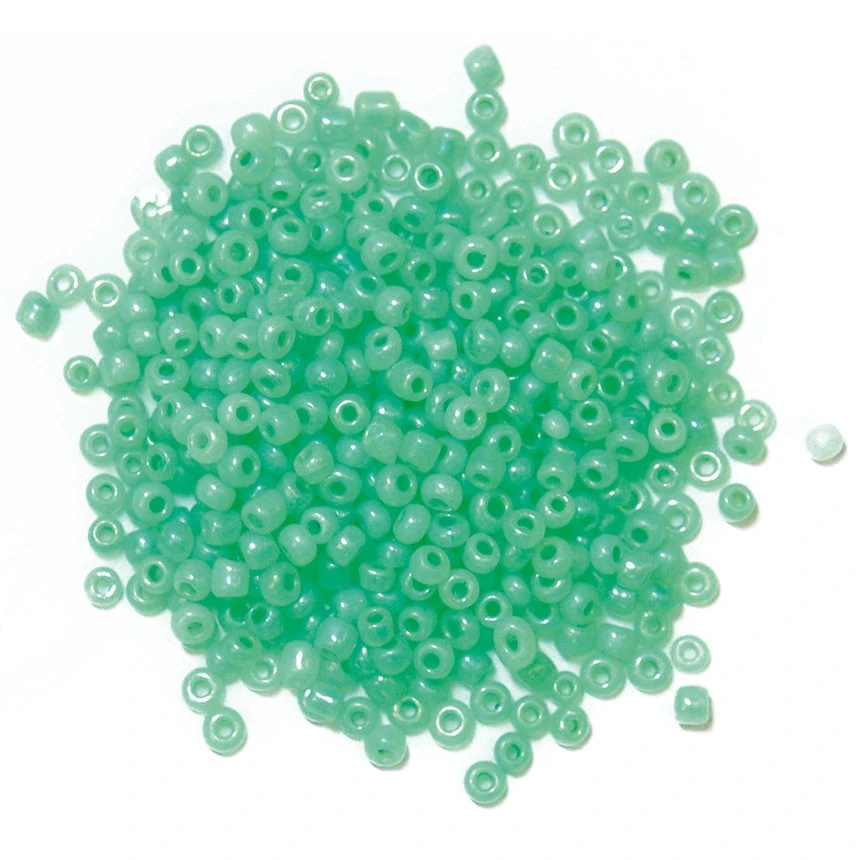 Craft Factory Seed Beads 2mm: Pastel Green CLEARANCE 3 Craft Factory Seed Beads 2mm: Pastel Green CLEARANCE