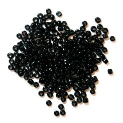 Craft Factory CLEARANCE Rocailles Beads 2mm: Black