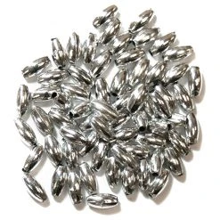 Craft Factory Oval Pearls 3mmx6mm: Silver