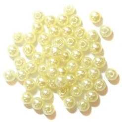 Craft Factory Pearls 4mm: Cream CLEARANCE