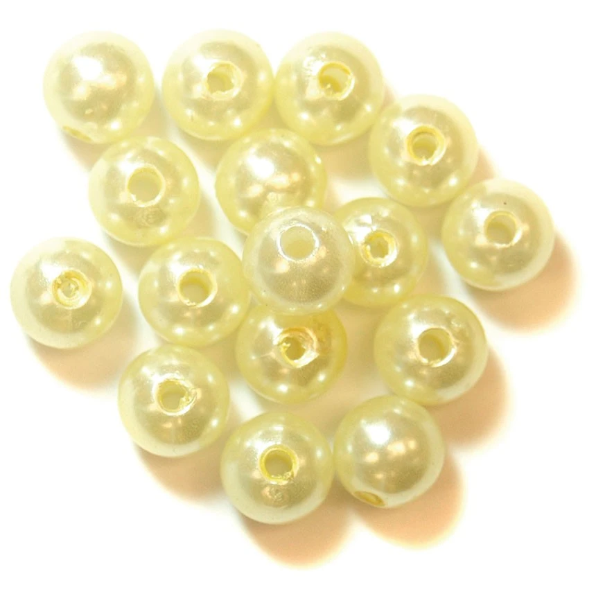 Craft Factory Pearls 8mm: Cream 3 Craft Factory Pearls 8mm: Cream