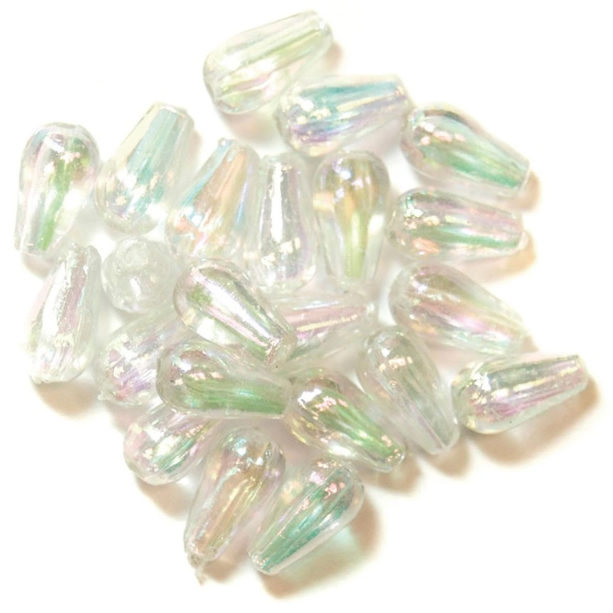 Craft Factory CLEARANCE Oval Drop Pearls 6mmx9mm: Aurora 3 Craft Factory CLEARANCE Oval Drop Pearls 6mmx9mm: Aurora