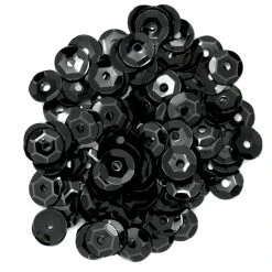 Craft Factory Cup Sequins 5mm: Black