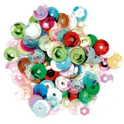 Craft Factory Cup Sequins 5mm: Multi CLEARANCE