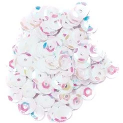 Craft Factory Cup Sequins 5mm: White