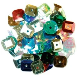 Craft Factory Square Sequins 7mm: Multi