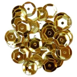 Craft Factory CLEARANCE Cup Sequins 8mm: Gold