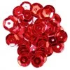 Craft Factory Cup Sequins 8mm: Red CLEARANCE