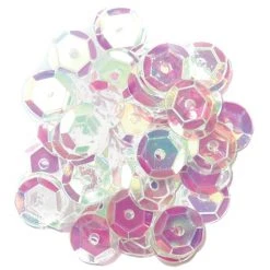 Craft Factory Cup Sequins 8mm: Transparent
