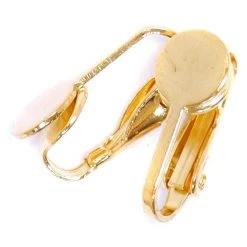 Craft Factory CLEARANCE Flat Ear Clips 2pk: Gold Plated