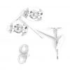 Craft Factory Ear Posts 6pk: Silver Plated