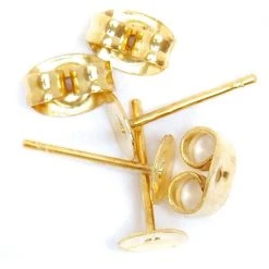 Craft Factory Ear Posts 6pk: Gold Plated
