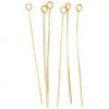 Craft Factory Eye Pins 12pk: Gold Plated CLEARANCE