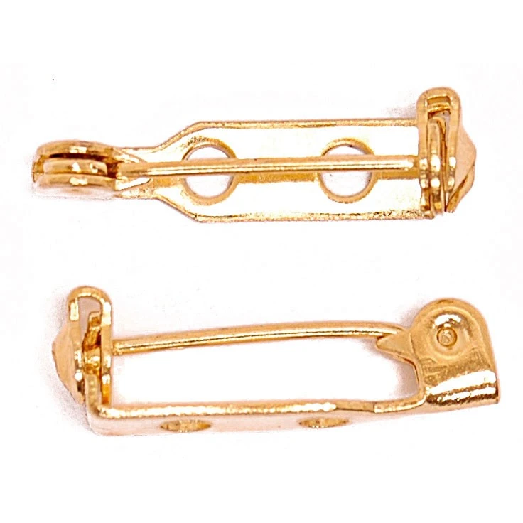 Craft Factory Brooch Backs 2pk: Gold Plated 3 Craft Factory Brooch Backs 2pk: Gold Plated