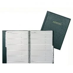 Collins Wirebound Business Address Book A5 Black BA5