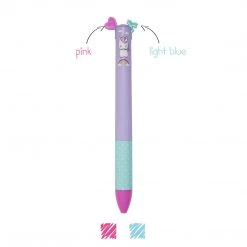Legami Ballpoint Pen - Click Clack Two Color Pen - Dream Big Student Stationery