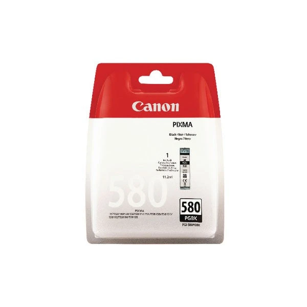 Canon PGI-580 Pigment Black Ink Cartridge 2078C001 3 Canon PGI-580 Pigment Black Ink Cartridge 2078C001