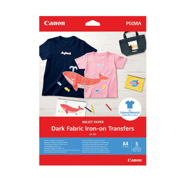 Canon Dark Fabric Iron-On Transfers A4 4006C002 3 Canon Dark Fabric Iron-On Transfers A4 4006C002