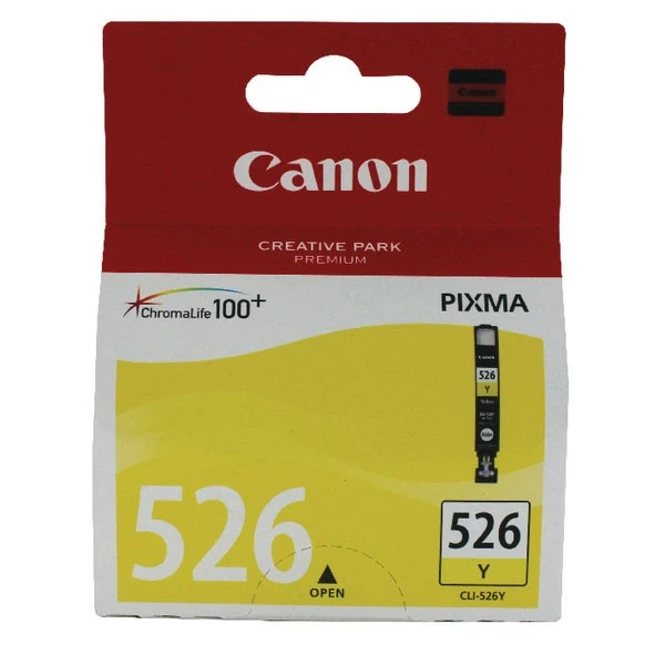 Canon CLI-526Y Yellow Inkjet Cartridge 4543B001 3 Canon CLI-526Y Yellow Inkjet Cartridge 4543B001