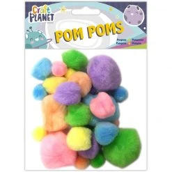Craft Planet Pompoms - Pastel Assorted Items Craft Embellishments