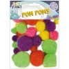 Craft Planet Craft Embellishments Pompoms - Neon Assorted Colours 1 Craft Planet Craft Embellishments Pompoms - Neon Assorted Colours