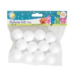 Craft Planet 3cm Polystyrene Balls (12pcs)