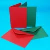 Craft UK C6 Red And Green Cards & Envelopes Pack Of 40