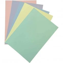 Craft UK Art Accessories A4 Pastel Coloured Card