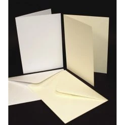 Craft Uk 5x7 Cards And Envelopes 50 Pack White 250gsm