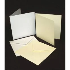 Craft UK 6x6 Cards And Envelopes 50 Pack Ivory