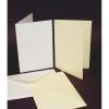 Craft UK C6 Cards And Envelopes 50 Pack White Deckle