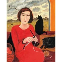Green Pebble Dee Nickerson -Dee Nickerson - Casting On Greetings Cards