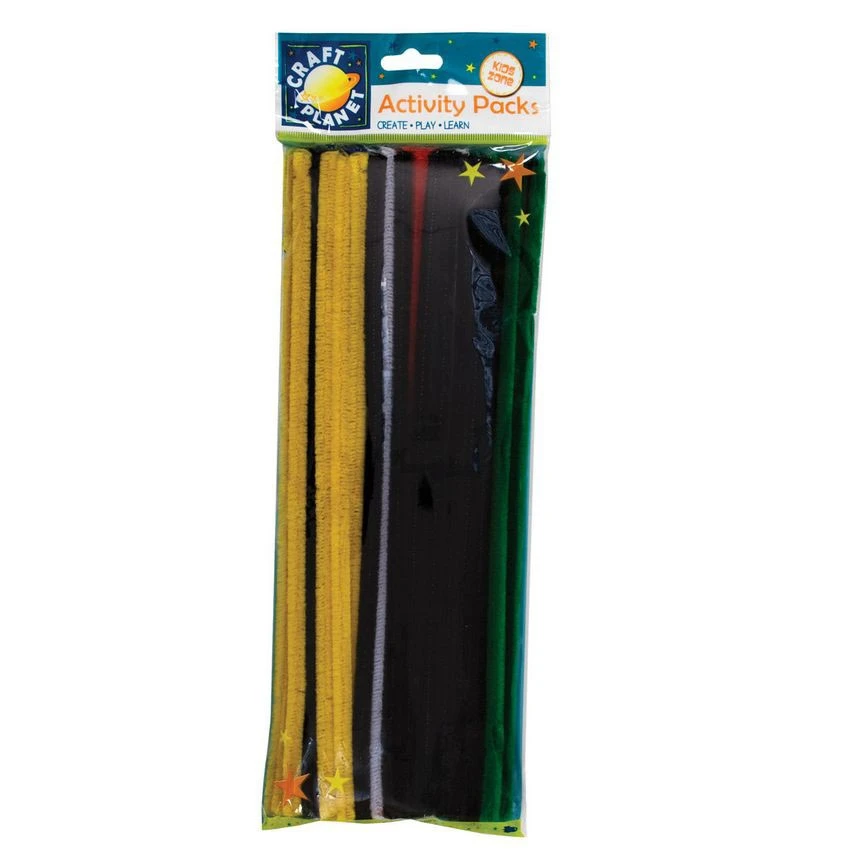 Craft Planet Chenille Stems (60pk) - 6 Vivid Colours (300mm) 3 Craft Planet Chenille Stems (60pk) - 6 Vivid Colours (300mm)