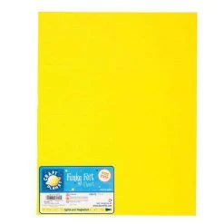 Craft Planet 9 X 12 Acrylic Felt - Yellow