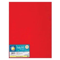 Craft Planet 9 X 12 Acrylic Felt - Red