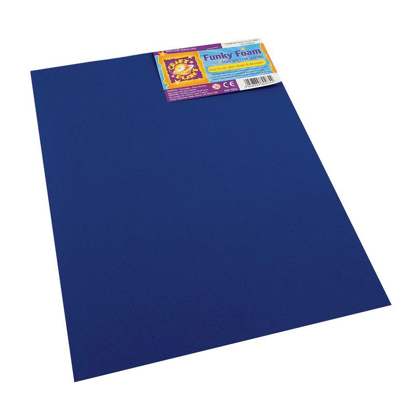 Craft Planet Funky Foam Sheet (2mm Thick) - Navy 3 Craft Planet Funky Foam Sheet (2mm Thick) - Navy