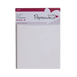 Papermania 5x7 Cards/Envelopes (10pk 300gsm) - White