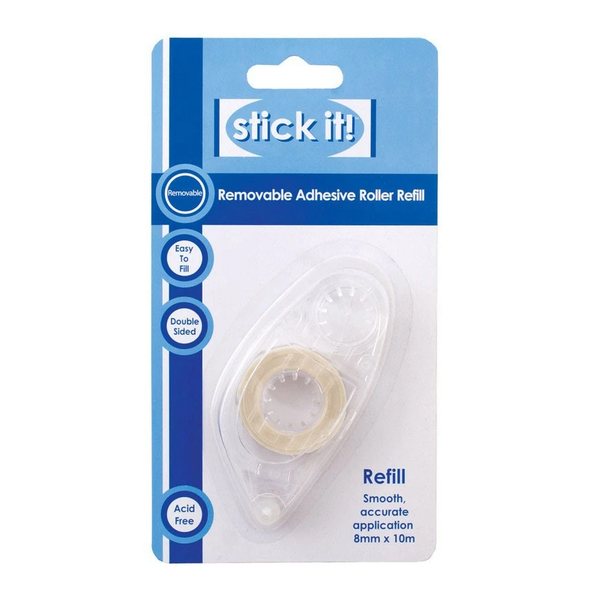 Stick It Removable Adhesive Refill - 8mm X 10m 3 Stick It Removable Adhesive Refill - 8mm X 10m