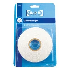 Stick It 3D Foam Tape (18mm Width X 5m) Adhesives And Tapes
