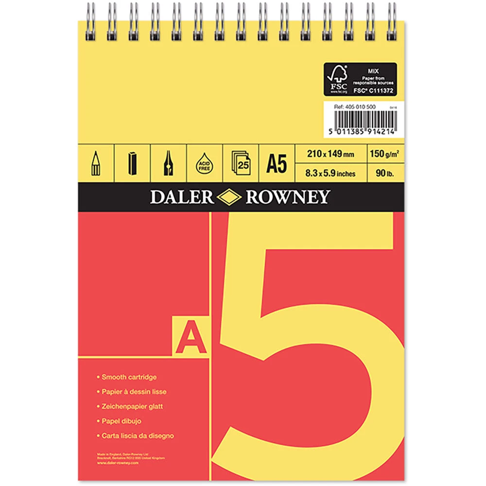Daler Rowney A Series Spiral Sketch Book Paper 5 Daler Rowney A Series Spiral Sketch Book Paper