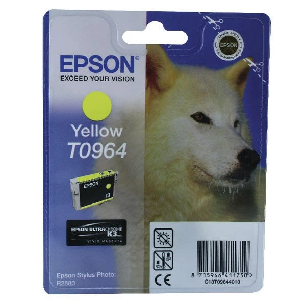 Epson T0964 Yellow Inkjet Cartridge C13T09644010 / T0964 Inkjet Cartridges 3 Epson T0964 Yellow Inkjet Cartridge C13T09644010 / T0964 Inkjet Cartridges