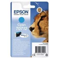 Epson T0712 Cyan Inkjet Cartridge C13T07124012 Inkjet Cartridges