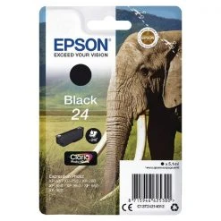 Inkjet Cartridges Epson 24 Black Inkjet Cartridge C13T24214012