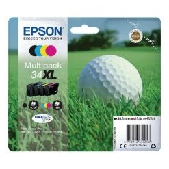 Epson Singlepack 4 Colour 34XL DURABrite Ultra Ink C13T34764010