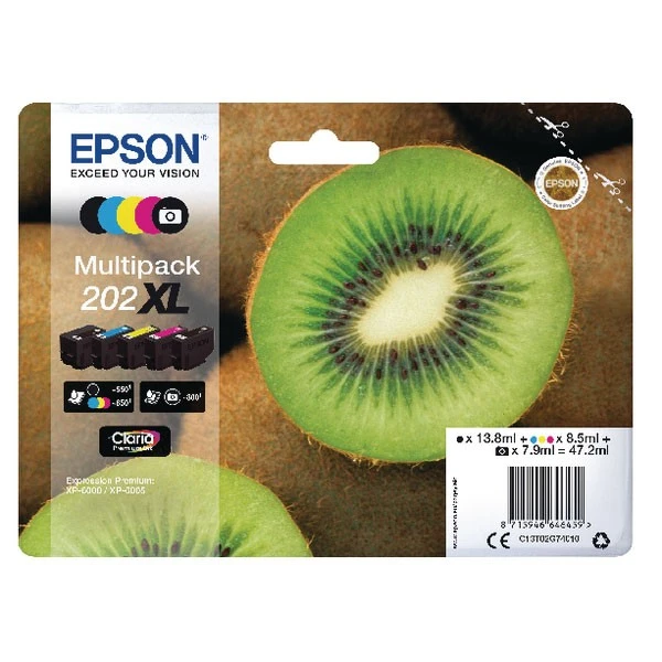 Epson 202XL Inkjet Cartridge C1302G74010 Inkjet Cartridges 3 Epson 202XL Inkjet Cartridge C1302G74010 Inkjet Cartridges
