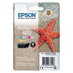 Epson Starfish 603 CMY Ink Cartridge Multipack C13T03U54010
