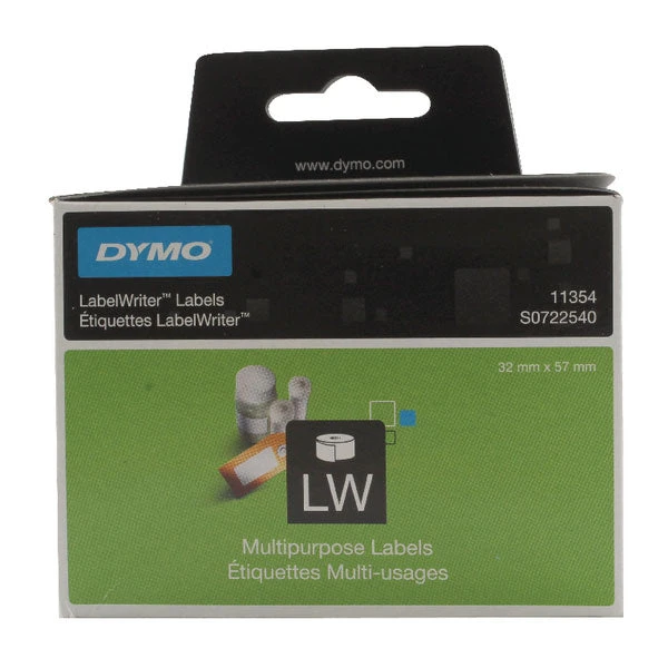 Dymo 11354 LabelWriter Labels 57 X 32mm White S0722540 3 Dymo 11354 LabelWriter Labels 57 X 32mm White S0722540