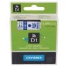 Dymo 45014 D1 LabelMaker Tape 12mm X 7m Blue On White S0720540