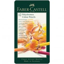 Faber-Castell Tin Of 12 Polychromos Artists' Pencils