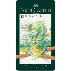 Faber-Castell Tin Of 12 Pitt Pastel Pencils Drawing & Colouring